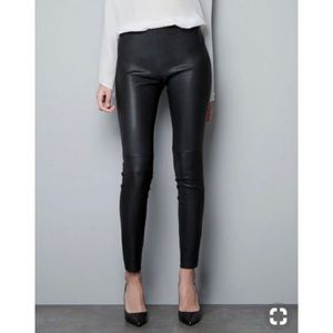 Zara leather pants